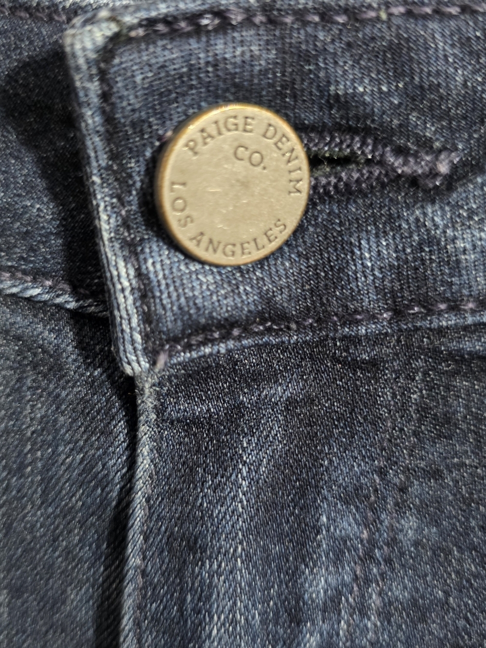 Paige Verdugo High-Rise Dark Blue Skinny Jeans Sz 27 - Picture 3 of 8